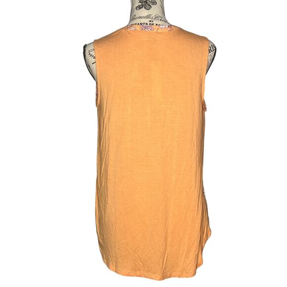 Papermoon SMALL Fayette Mixed Material Blouse - Stitch Fix Floral Sleeveless Top - Picture 5 of 13